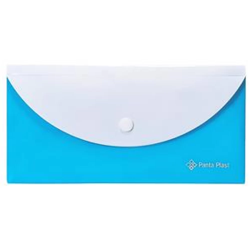 PANTA PLAST folder packet DL PP patentos two pocket neon blue