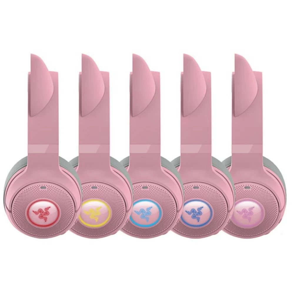 RAZER Kraken Kitty V2 BT Quartz Edition roz - iPon.ro