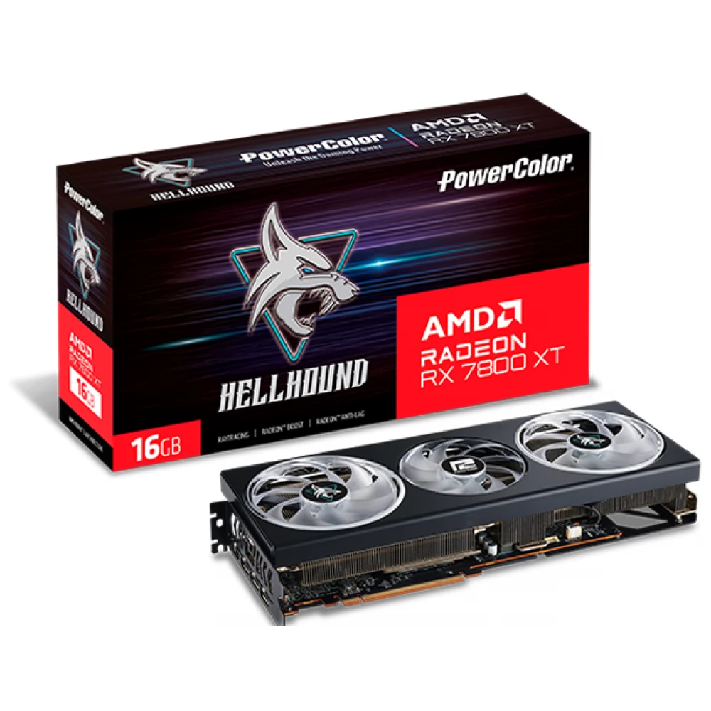ほぼ新品Radeon RX 7800 XT 16GB GDDR6 POWERCOLOR RX 7800 XT 16G-L/OC Radeon RX 7800 XT 16GB GDDR6