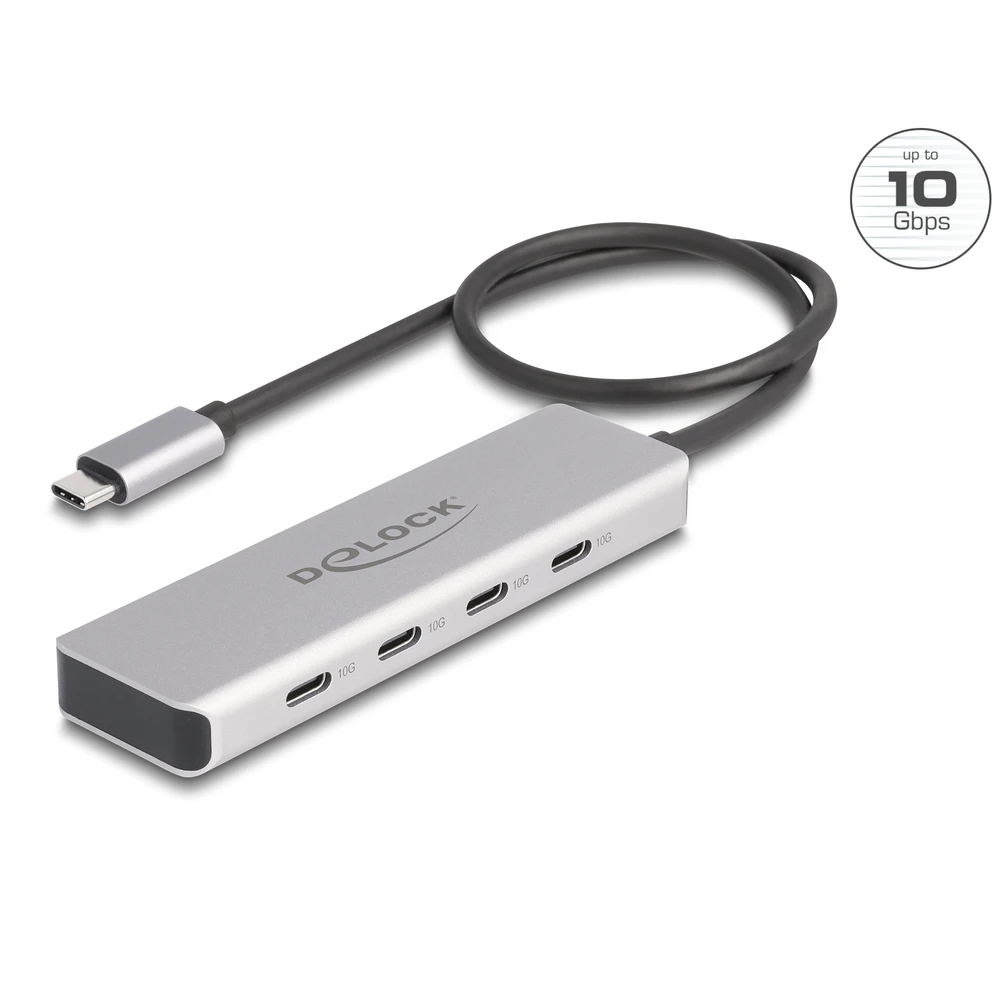 DELOCK USB 10 Gbps USB Type-C hub 4 x USB Type-C mother plug
