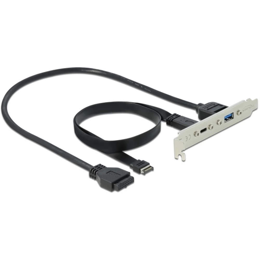 DELOCK 89934 USB 3.1 Connector outlet 1 x USB Type-C™ and 1 x USB A-type ports