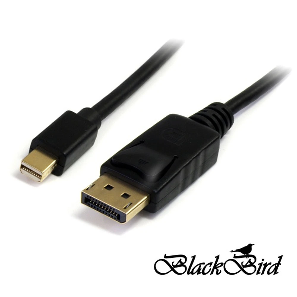 BLACKBIRD DisplayPort 1.2/1.2a Mini DisplayPort Transformator Schwarz 2m BH1244
