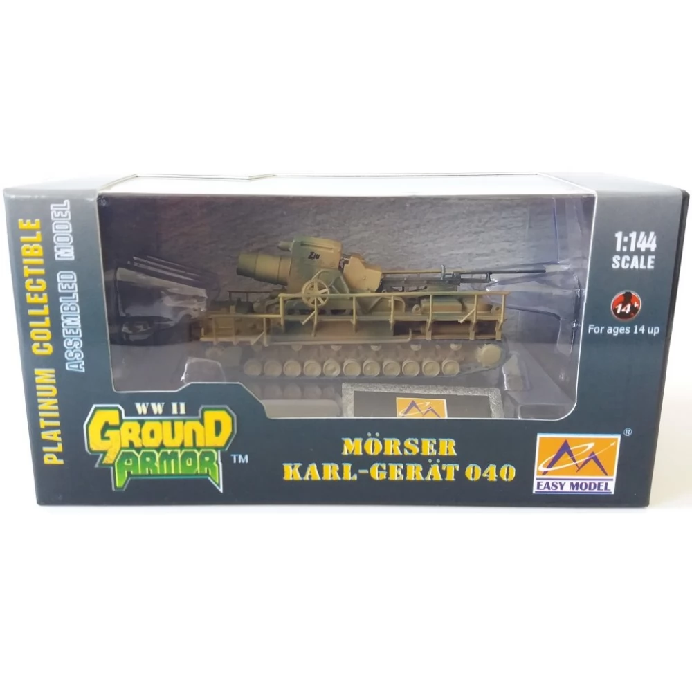 TRUMPETER Easy Model WW2 Ground Armor Series 1/144 Mörser Karl