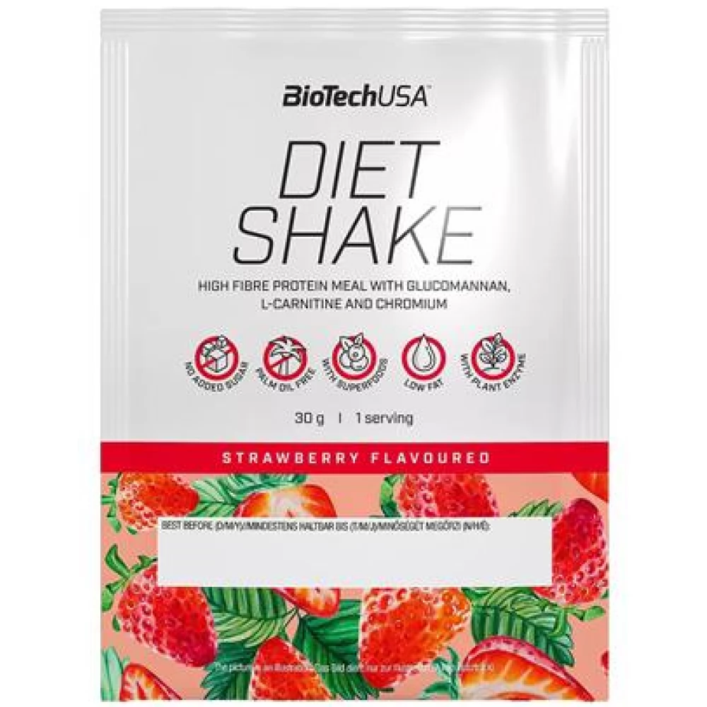 BIOTECH USA Diet Shake Étrend-kiegészítő italpor 30g strawberry