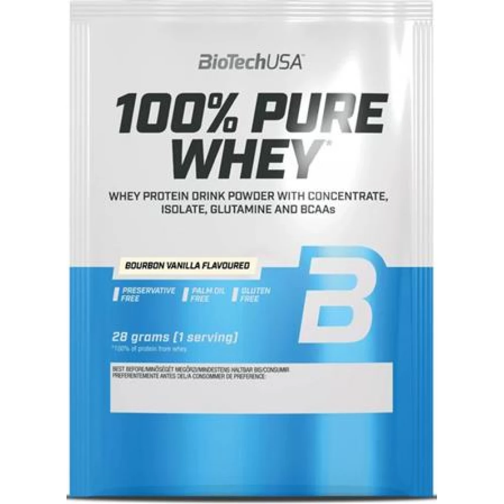 BIOTECH USA 100% Pure Whey Tejsavó fehérjepor 28 g bourbon vanilla