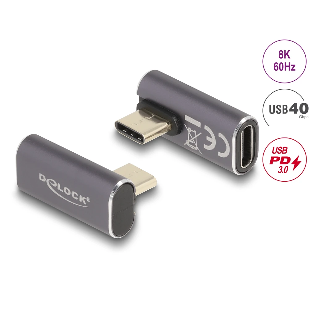 DELOCK USB 4.0 Type C coupling Antracit 3cm 60048