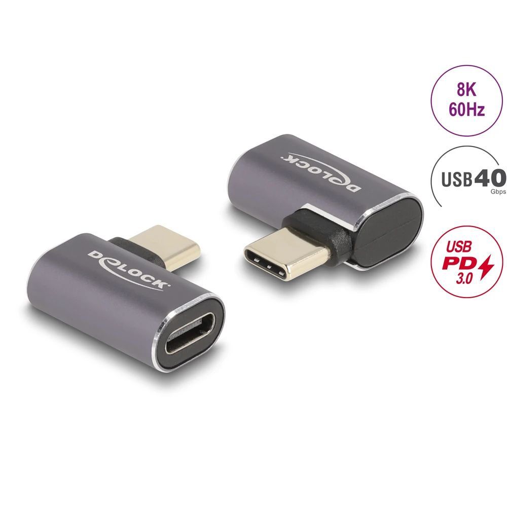 DELOCK USB 4.0 Type C coupling Antracit 3cm 60047