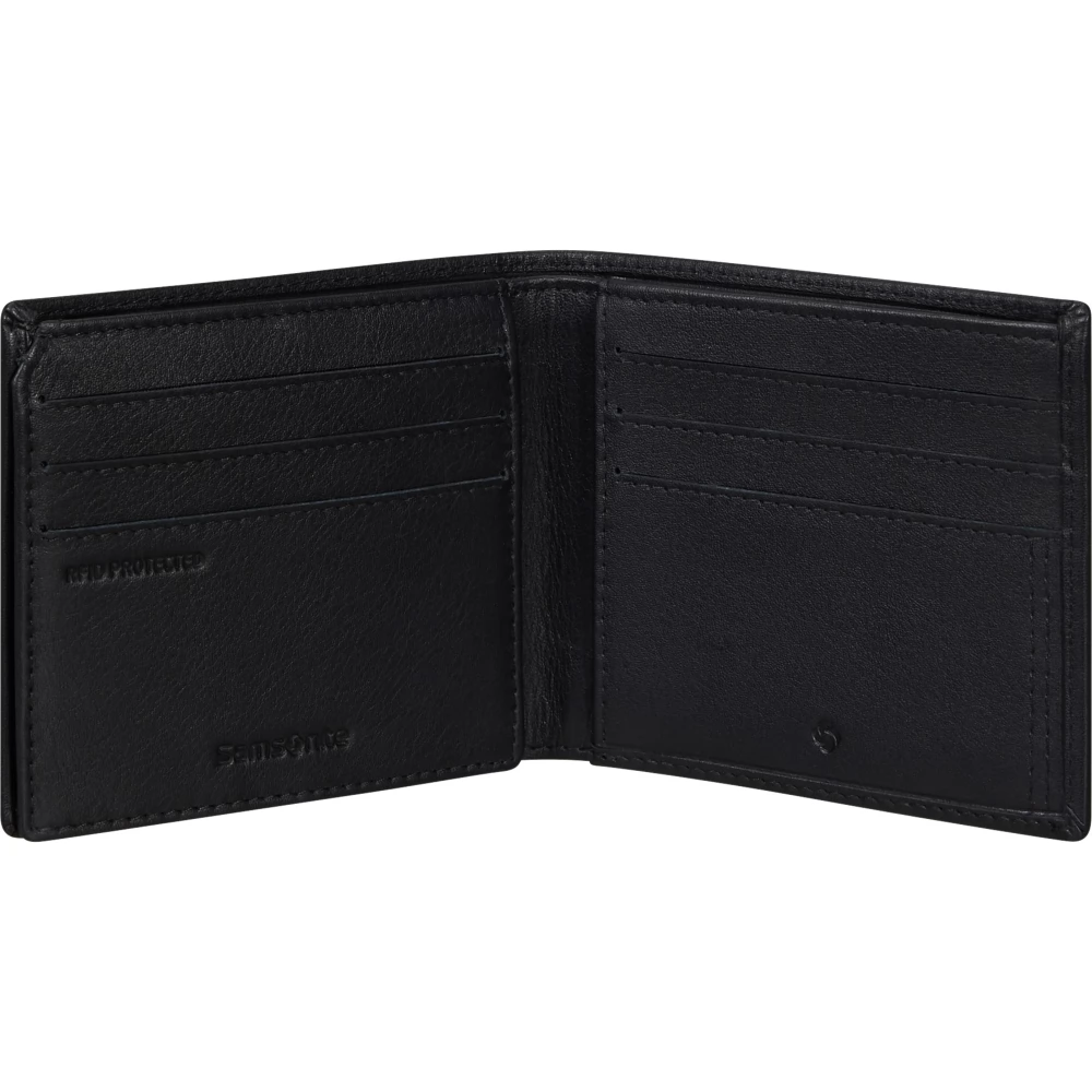Samsonite Attack 2 Porte-cartes RFID - Cuir Pleine Fleur, 7,6 X 0,5 X 10 Cm, 6 Fentes, Compartiment Billets