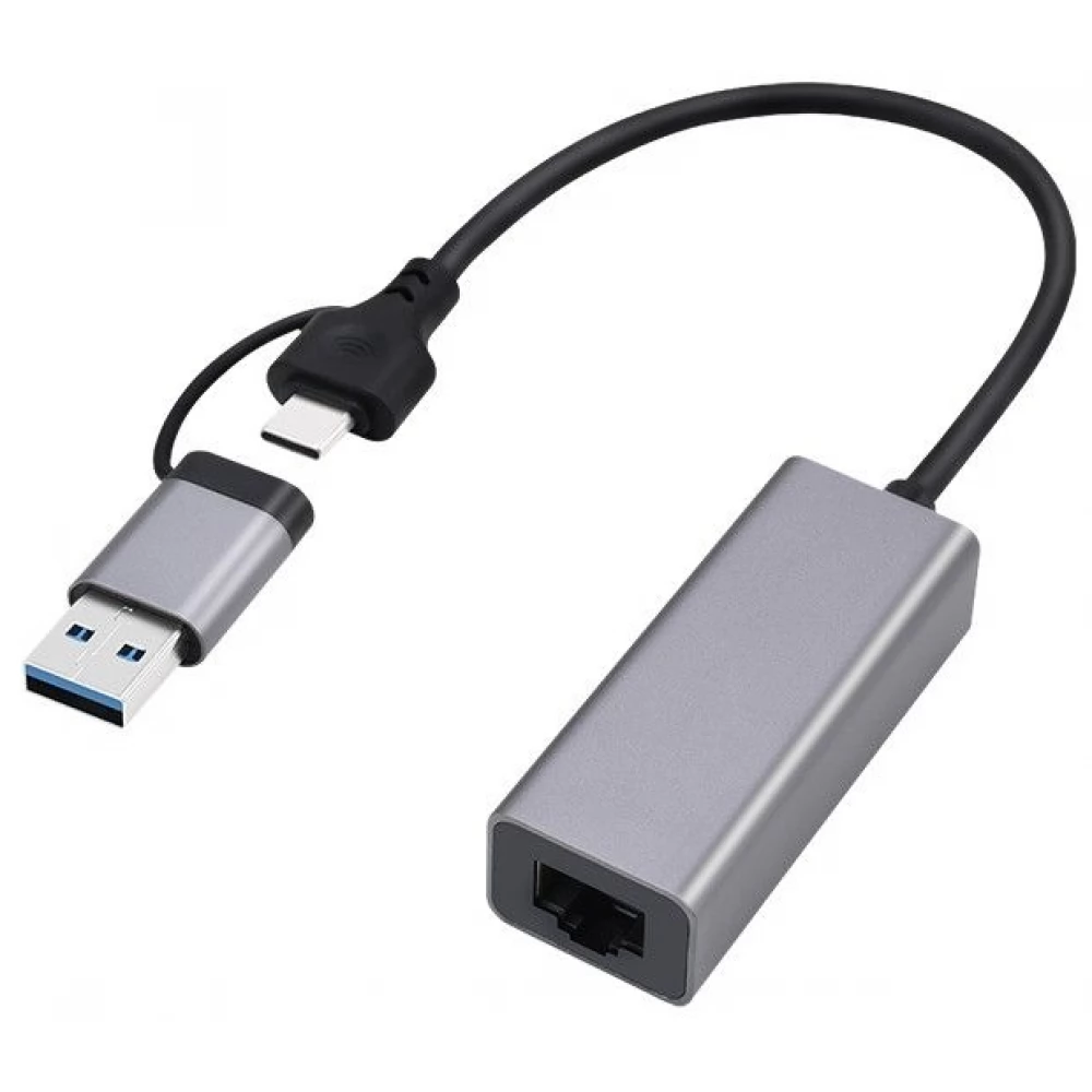 GEMBIRD A-USB3AC-LAN-01 USB-A-C 3.1 UTP Convertor 1Gbps gri