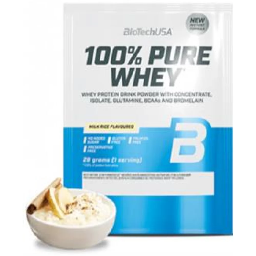 BIOTECH USA 100% Pure Whey Tejsavó fehérjepor 28 g tejberizs