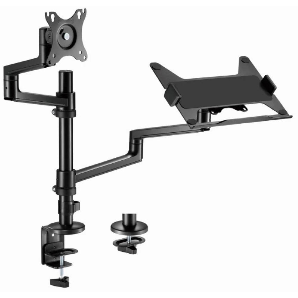 GEMBIRD MA-DA-04 Adjustable desktop holder monitor arms and notebook tray 17"-32"
