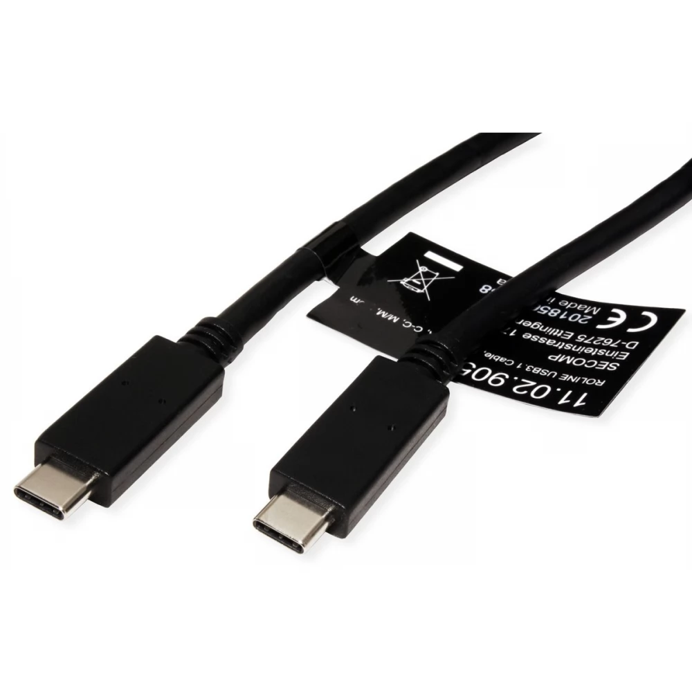 ROLINE USB 3.1 Type C Conector Negru 2m 11.02.9055