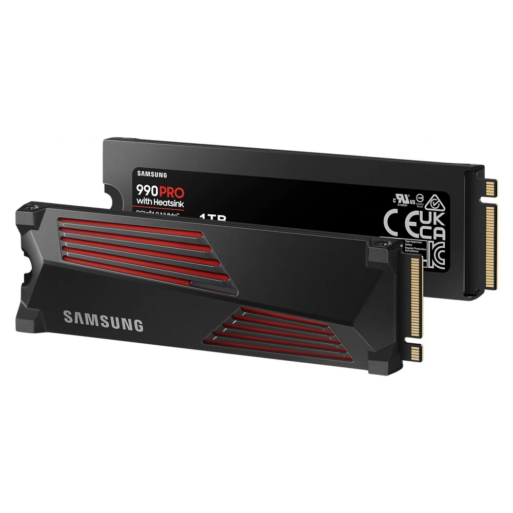 SAMSUNG 4TB 990 PRO with Heatsink M.2 PCIe M.2 2280 MZ-V9P4T0GW