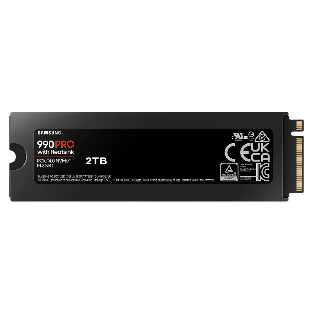 SAMSUNG 4TB 990 PRO with Heatsink M.2 PCIe M.2 2280 MZ-V9P4T0GW