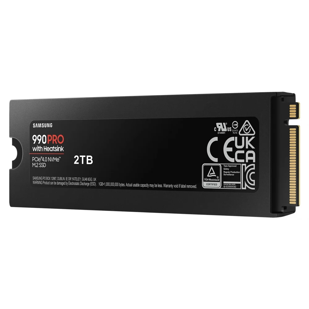 SAMSUNG 4TB 990 PRO with Heatsink M.2 PCIe M.2 2280 MZ-V9P4T0GW