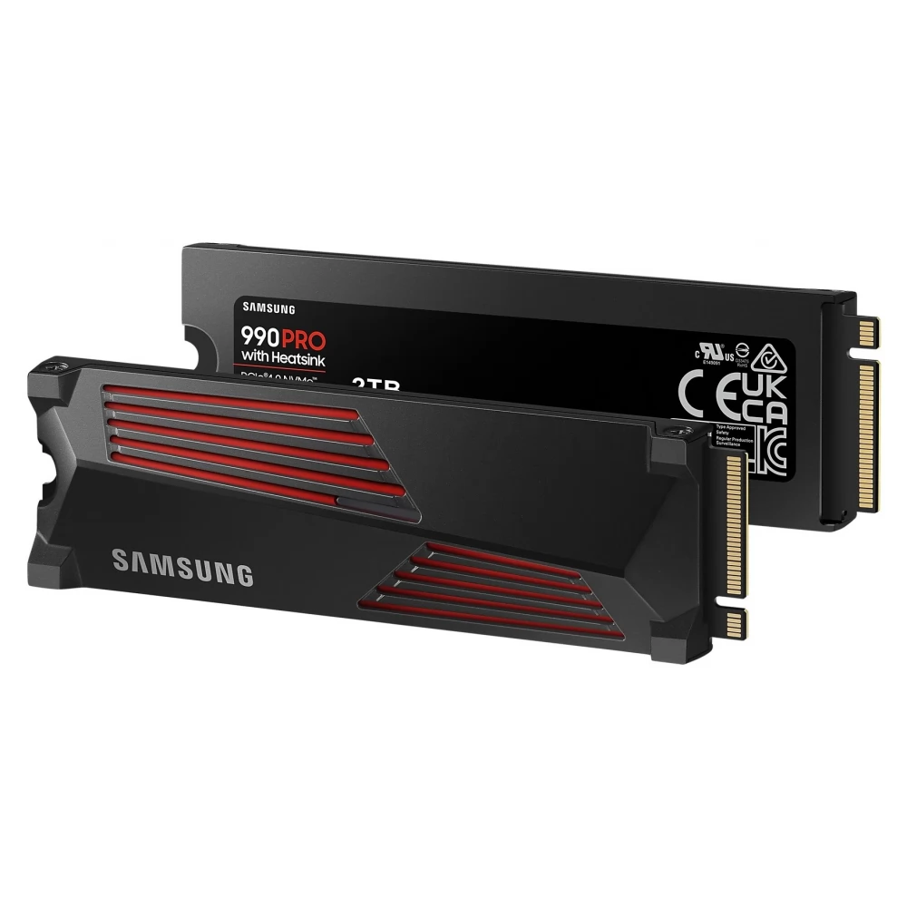SAMSUNG 4TB 990 PRO with Heatsink M.2 PCIe M.2 2280 MZ-V9P4T0GW