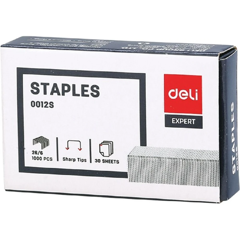 DELI DEL00012S Expert staple 26/6 1000pcs