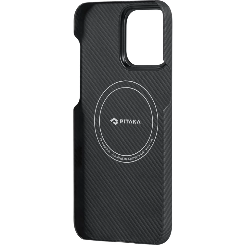 【未使用】iPhone 15 PITAKA 600D Amazon.com: Pitaka MagEZ Case 4 - Black/Grey(Twill) for