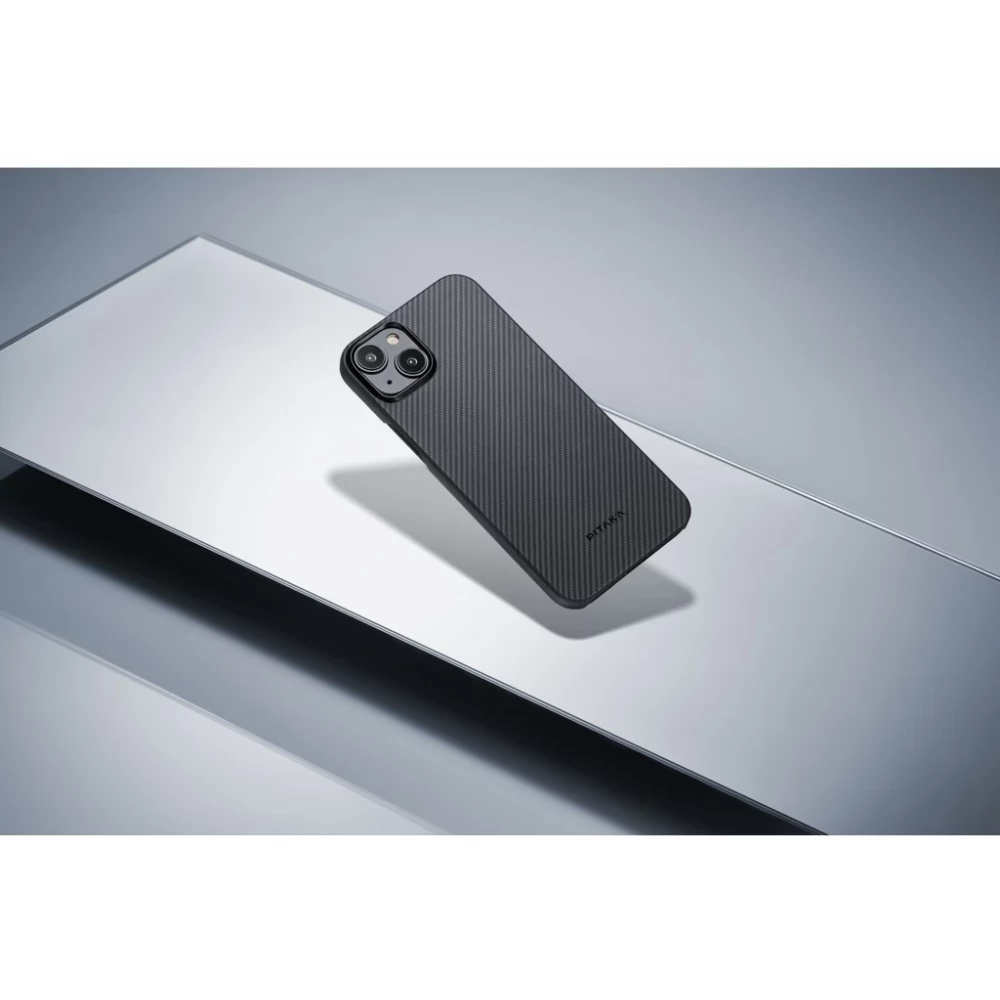 PITAKA MagEZ Case 4 Twill 600D back plates iPhone 15 black