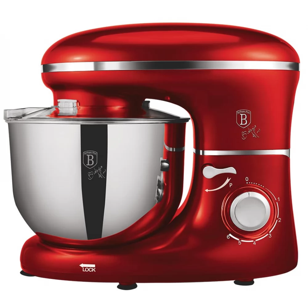 BERLINGER HAUS BH/9193 Metallic Line Burgundy Edition kitchen Machine 1300W red