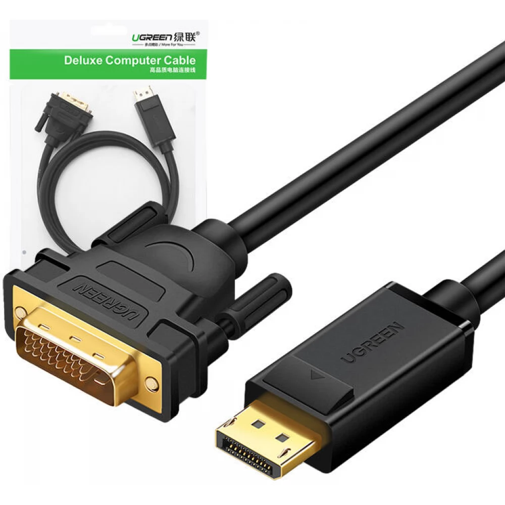 Ugreen Displayport Dvi D Converter Black 15m 10243 
