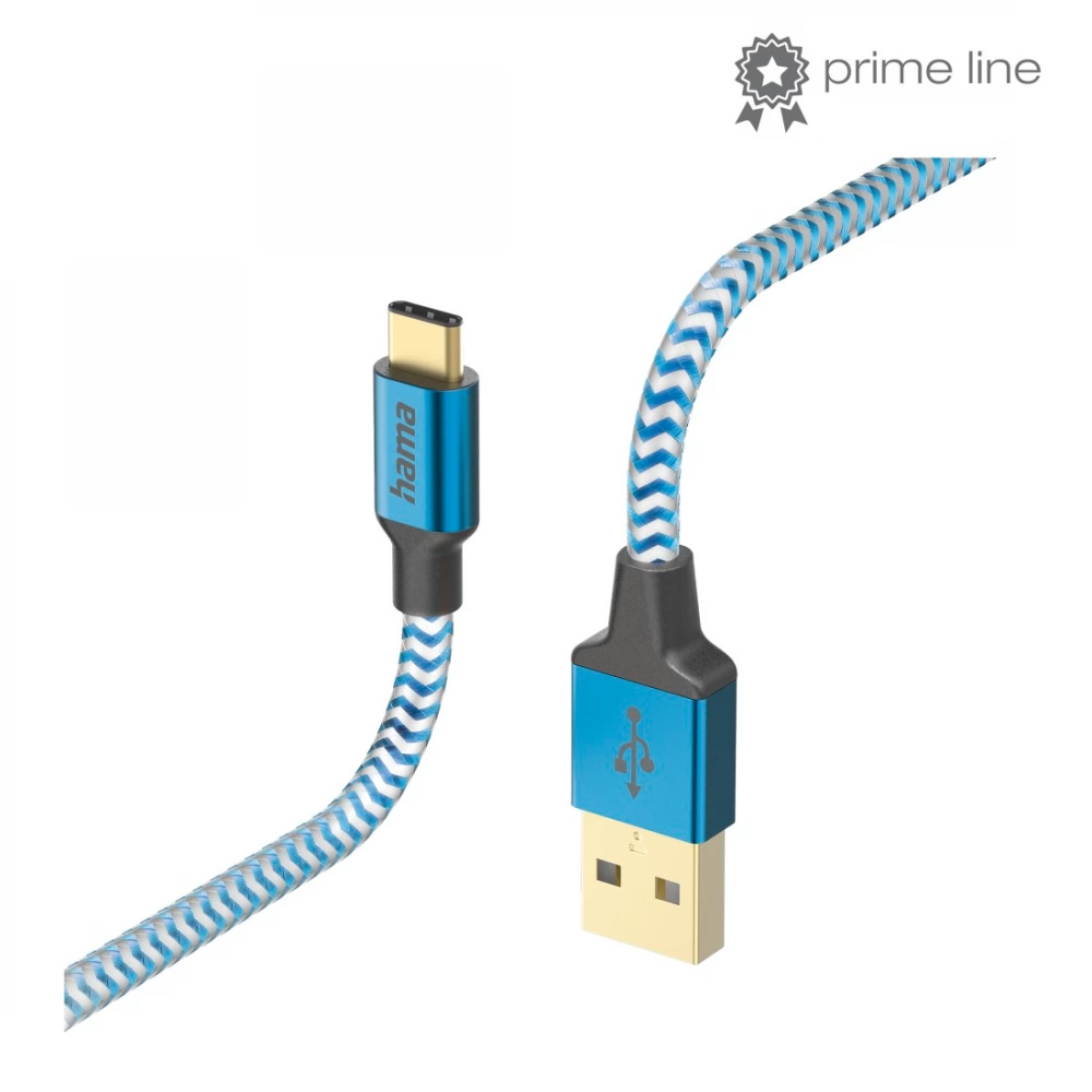 HAMA USB 2.0 Type C Convertor Albastru 1.5m 201558