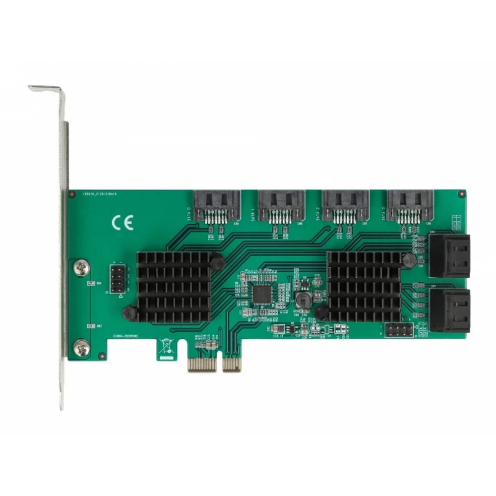 DELOCK 8 portos SATA PCI Express x1 Card - low profiles form factor ...