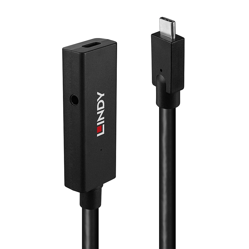 LINDY USB 3.1 Type C Hosszabbító Fekete 5m 43364