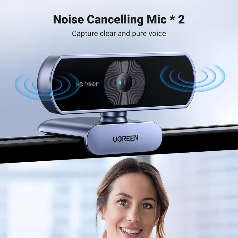 UGREEN 15728 Full HD webcamera silver - iPoncomp.com