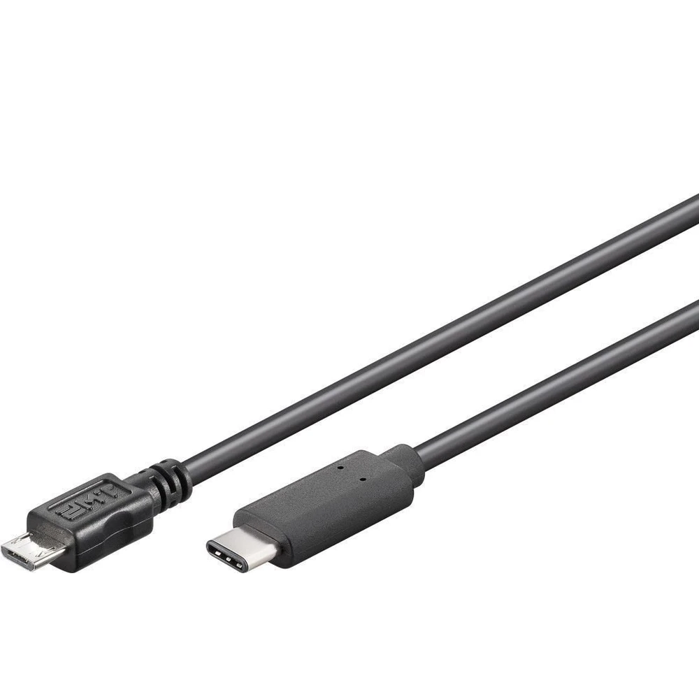PREMIUMCORD USB 2.0 Type C Micro USB transformator Crno 1m KU31CB1BK