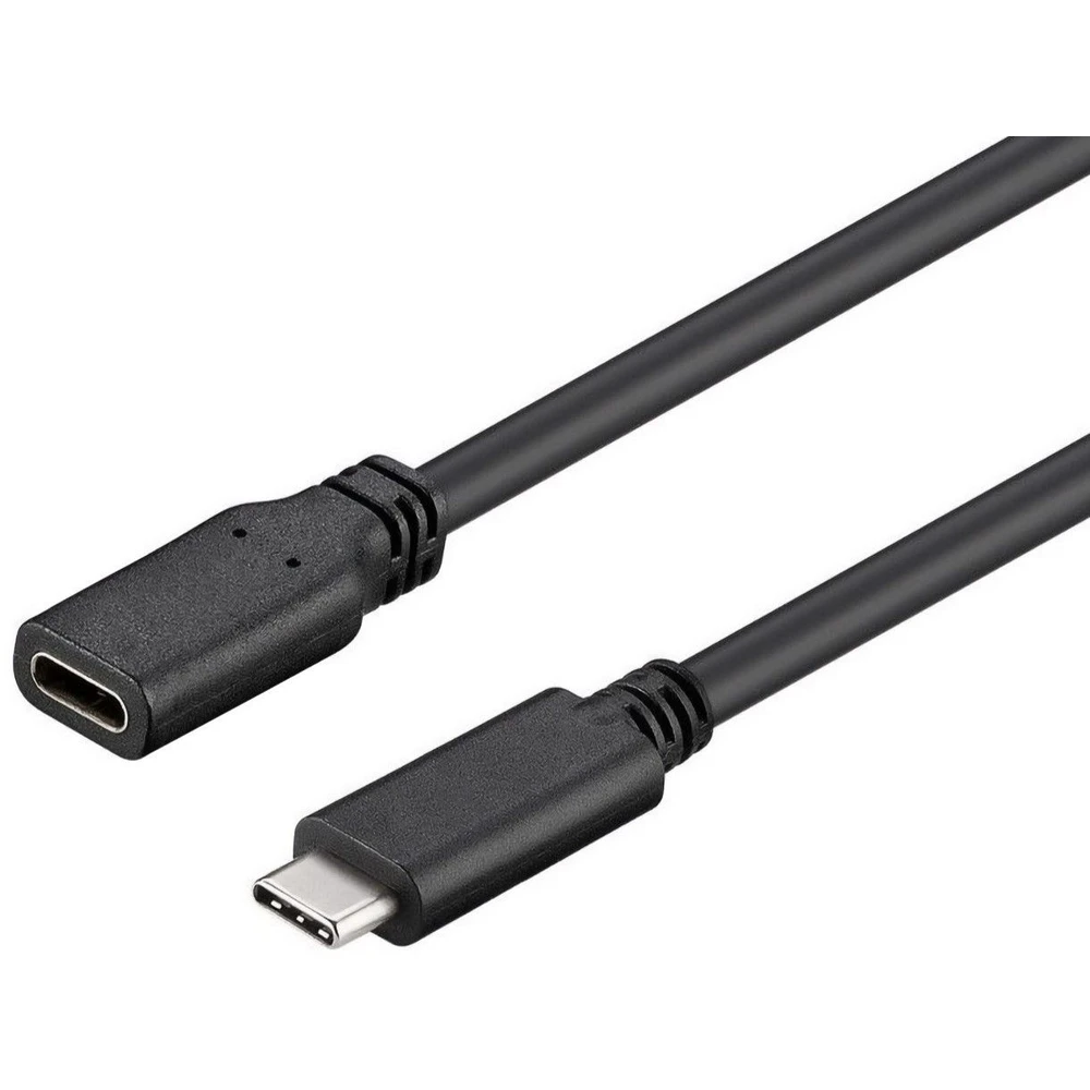 PREMIUMCORD USB 3.0 Type C Hosszabbító Fekete 1m KU31MF1
