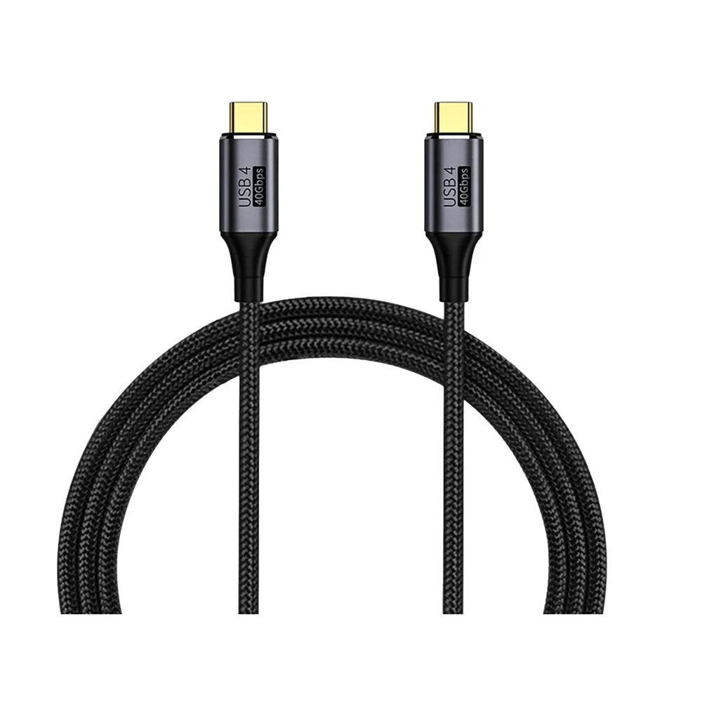 PREMIUMCORD USB 4.0 Type C Összekötő Fekete 1.2m KU4CR12