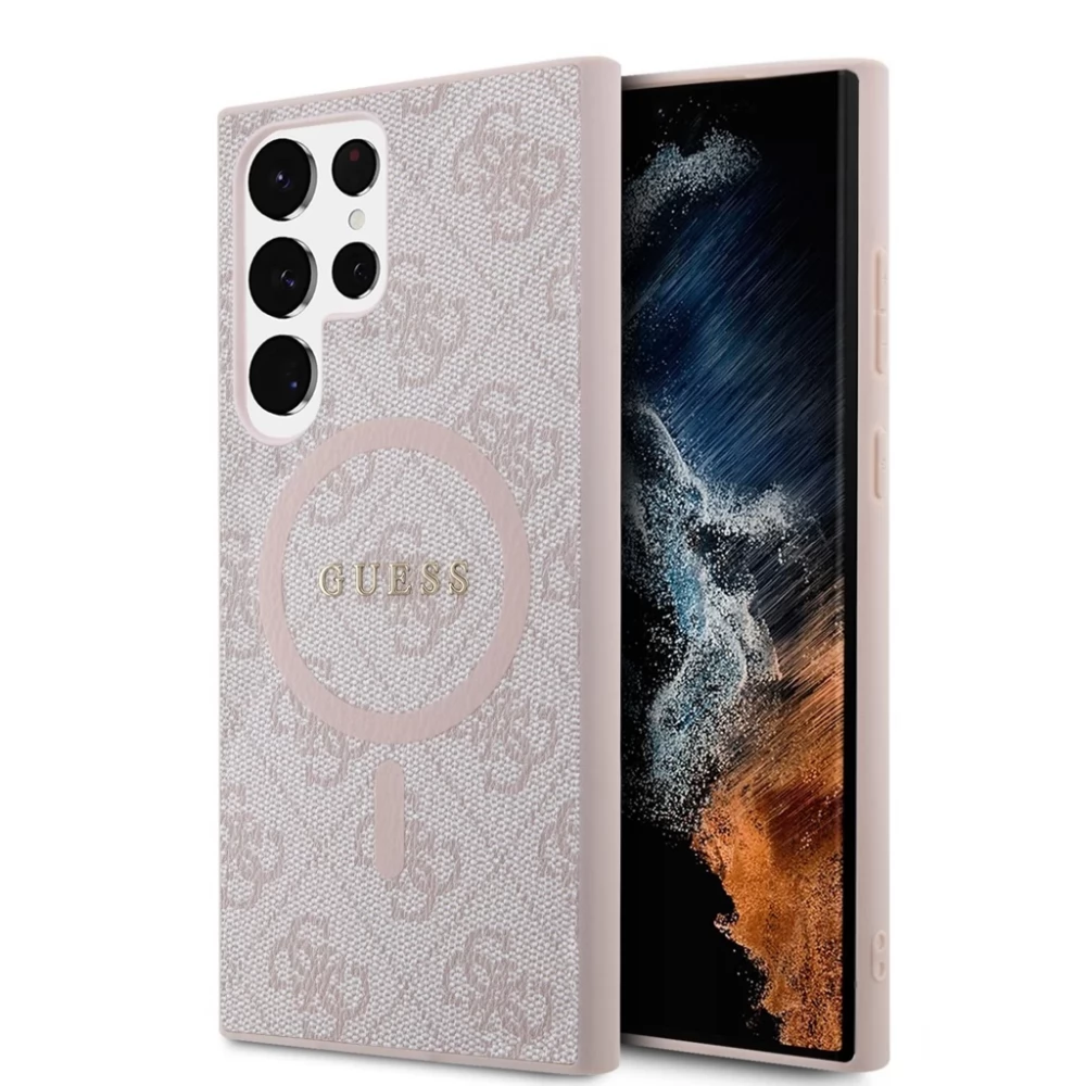 Guess 4G Metal Logo Glitter Backcover voor de Samsung Galaxy S25 Plus