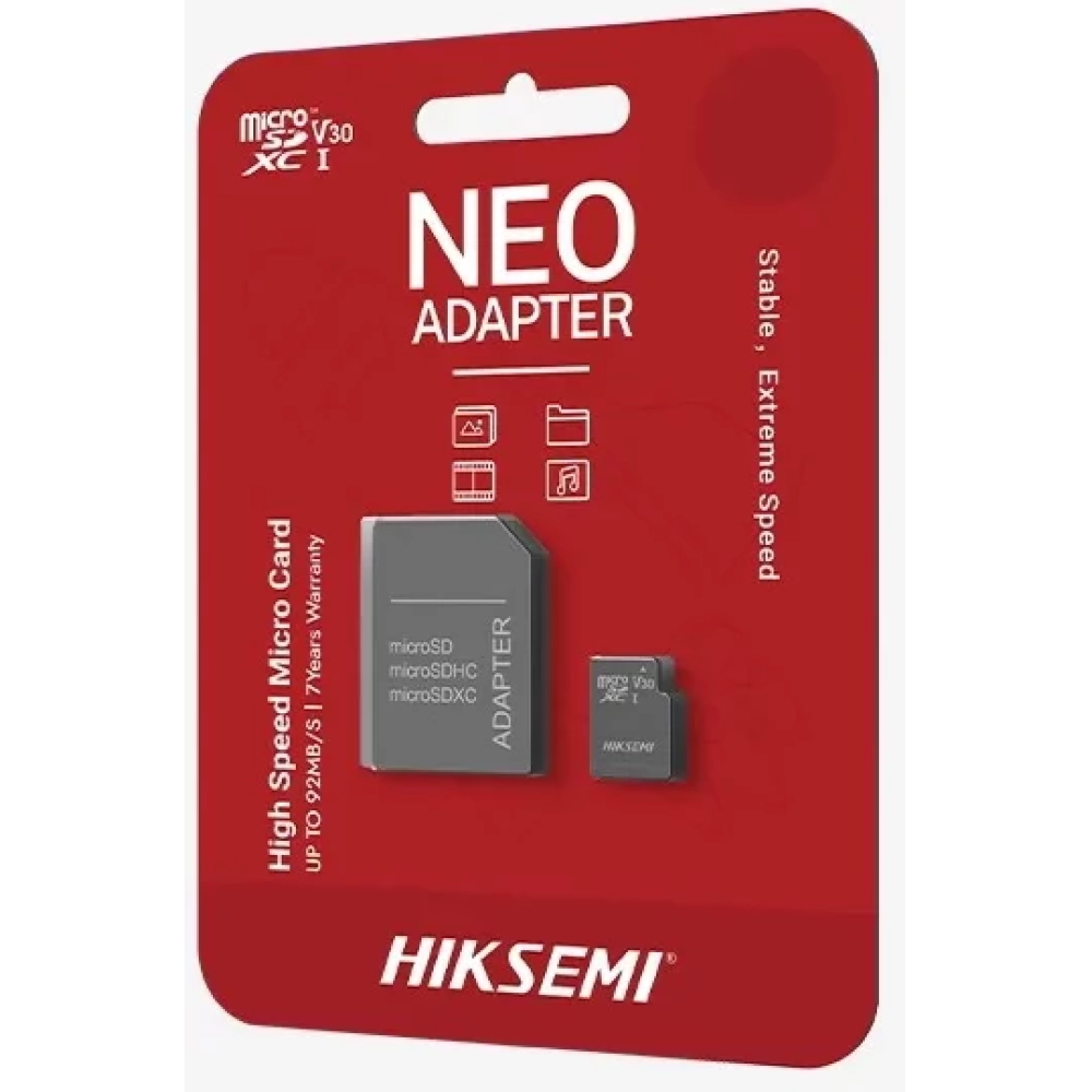 HIKVISION Neo 8GB MicroSDHC 10 MB/s HS-TF-C1 8G ADAPTER