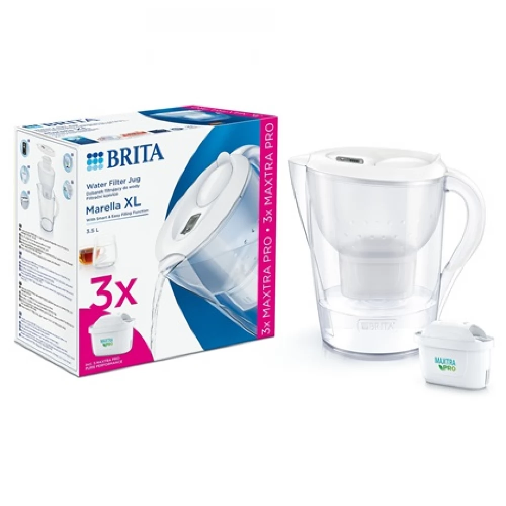 BRITA 1052782 Marella XL 3.5L bijela + 3 kom MX Pro filter bijela