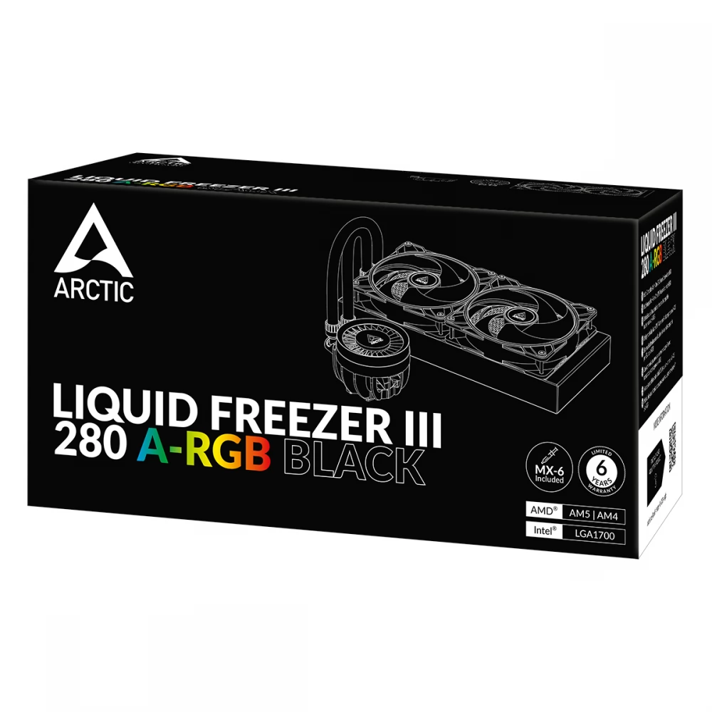 PC用ファン・クーラー ARCTIC LIQUID FREEZER III 280 BLACK Arctic Liquid Freezer III 280 AIO CPU Liquid Cooler - Black