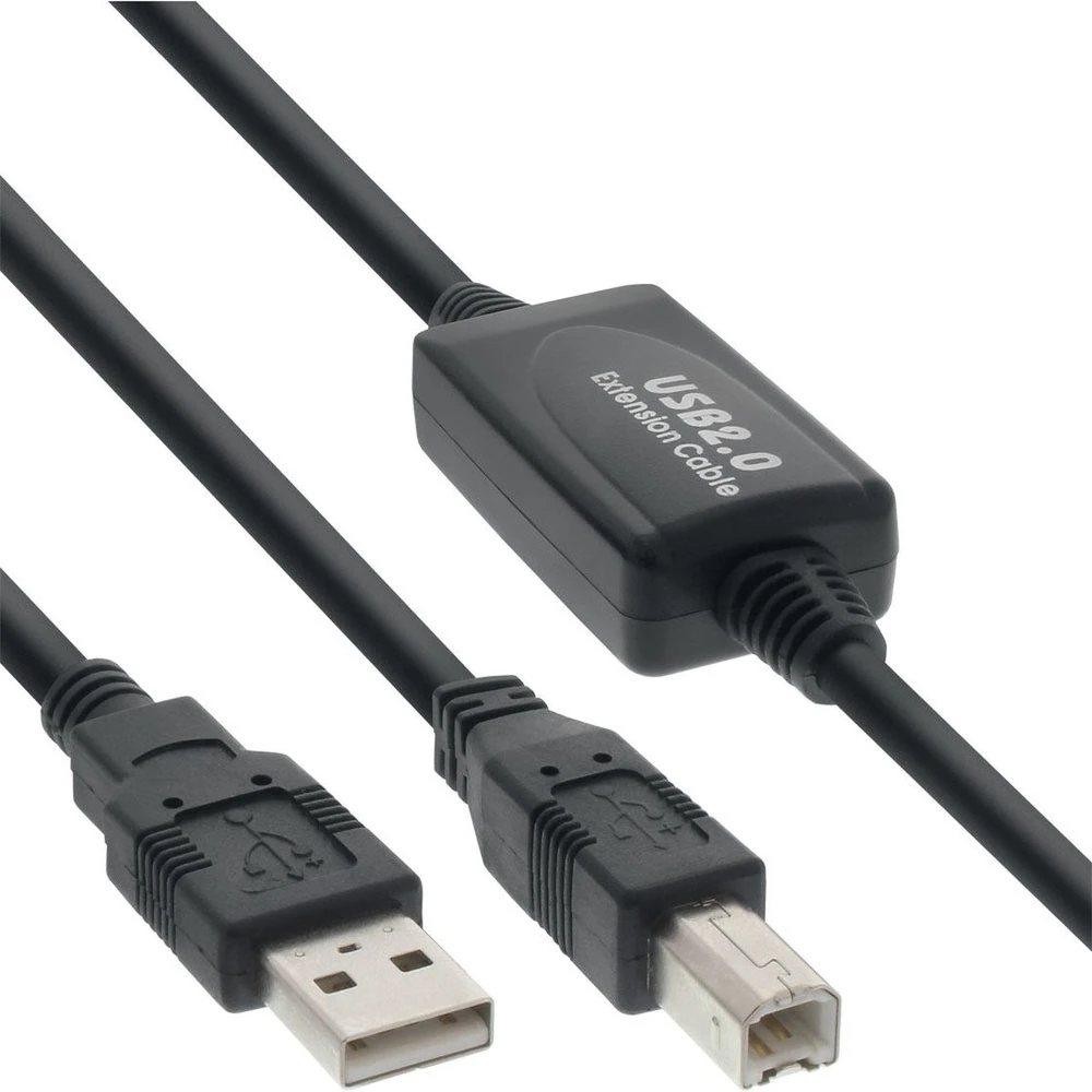 PREMIUMCORD USB Connector Black 20m KU2REP20AB