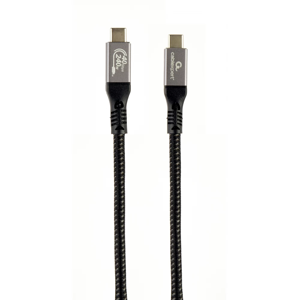 GEMBIRD USB 4.0 Type C Conector Negru 1.5m CCBP-USB4-CMCM240-1.5M