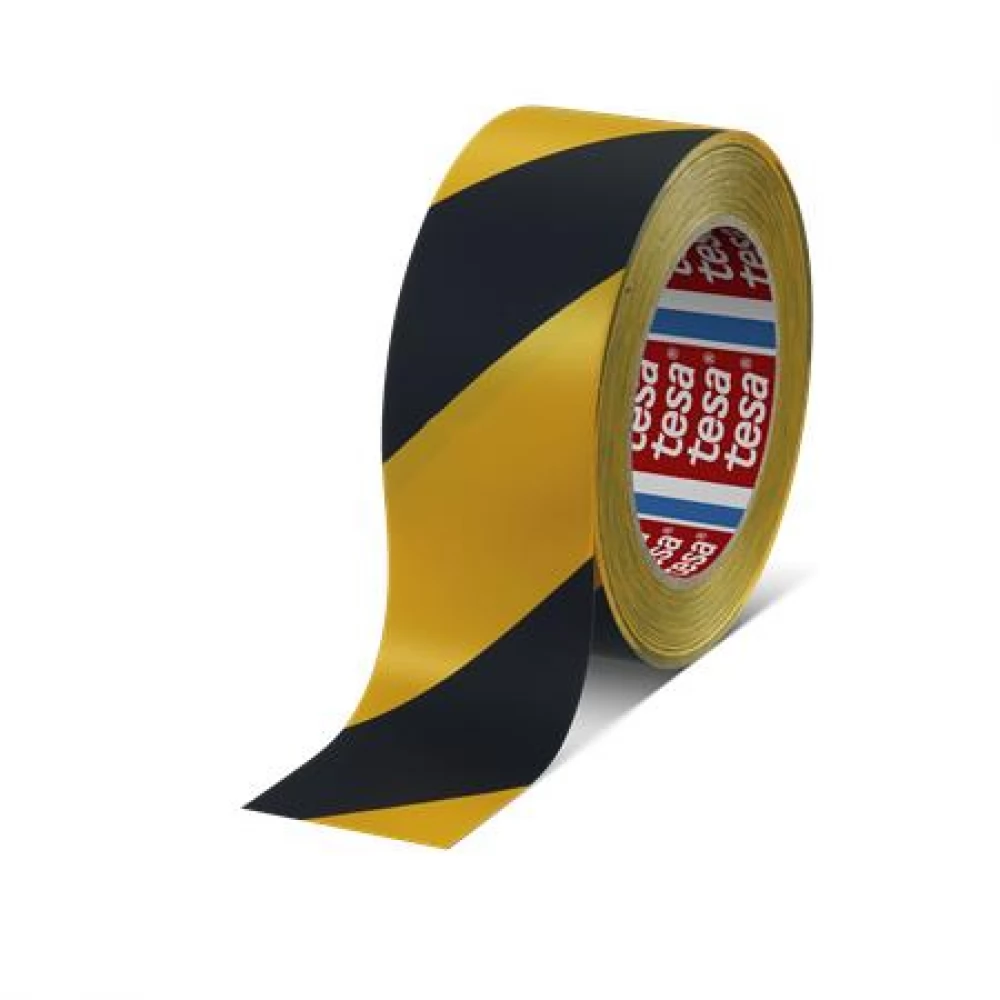 TESA Professional Premium Jelölőszalag 50mm x 33m Black-yellow