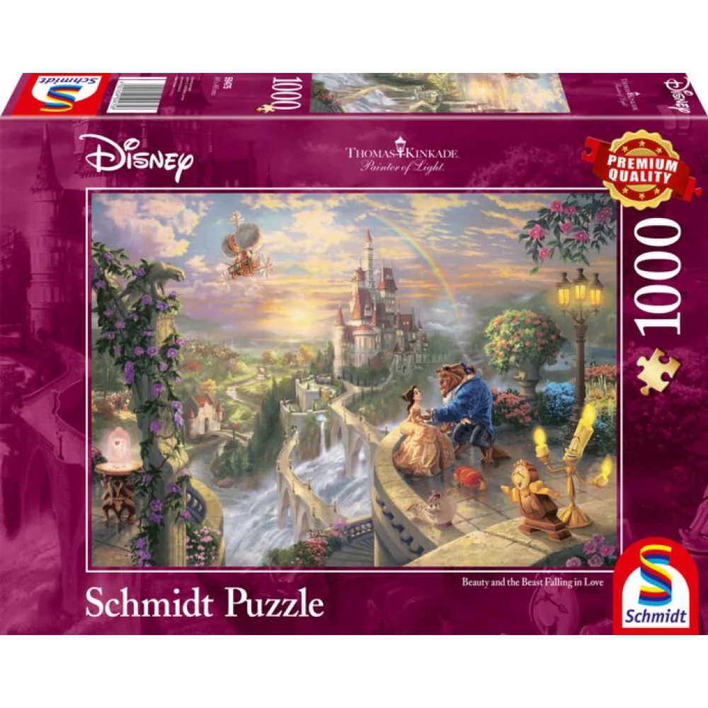 SCHMIDTSPIELE Puzzle game 1000 pieces Thomas Kinkade Disney Szépség and a Szörnyeteg