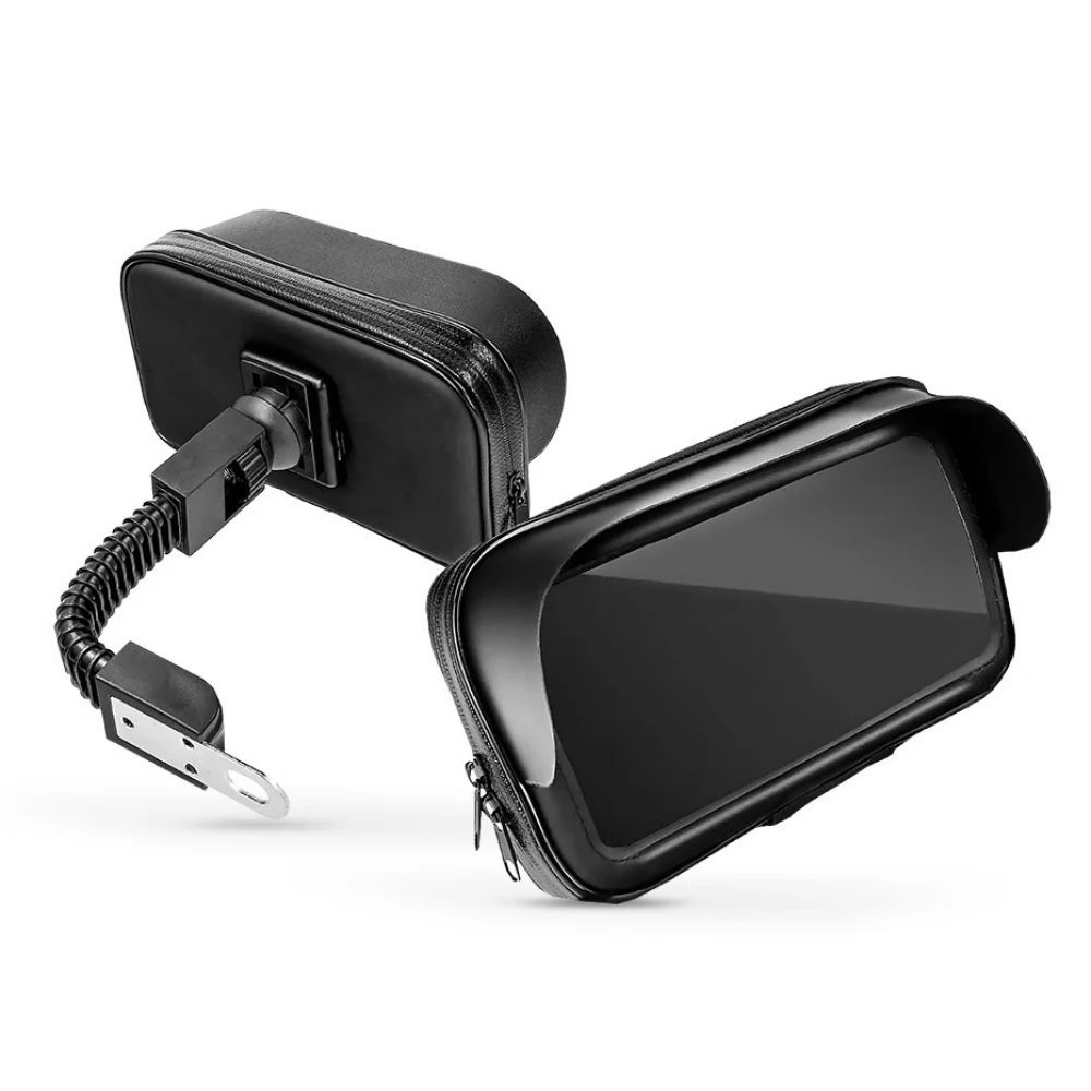 HAFFNER Univerzális kerékpárra/motorra szerelhető telefontartó fekete