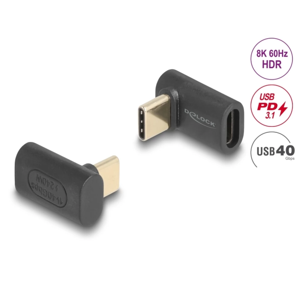 DELOCK USB 4.0 Type C coupling Antracit 2cm 60246