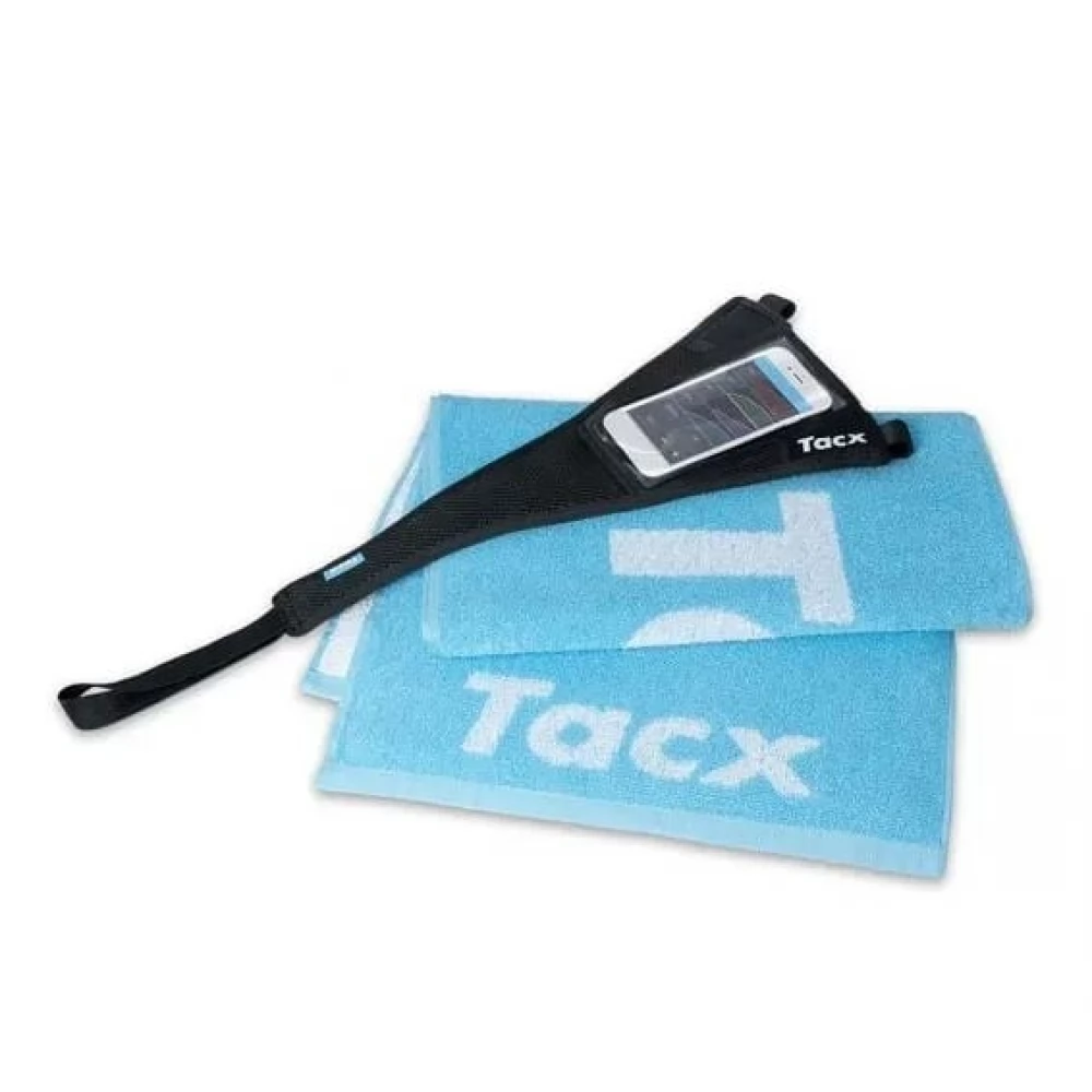 GARMIN Tacx izzadságvédő okostelefon tartóval és tacx törölközővel
