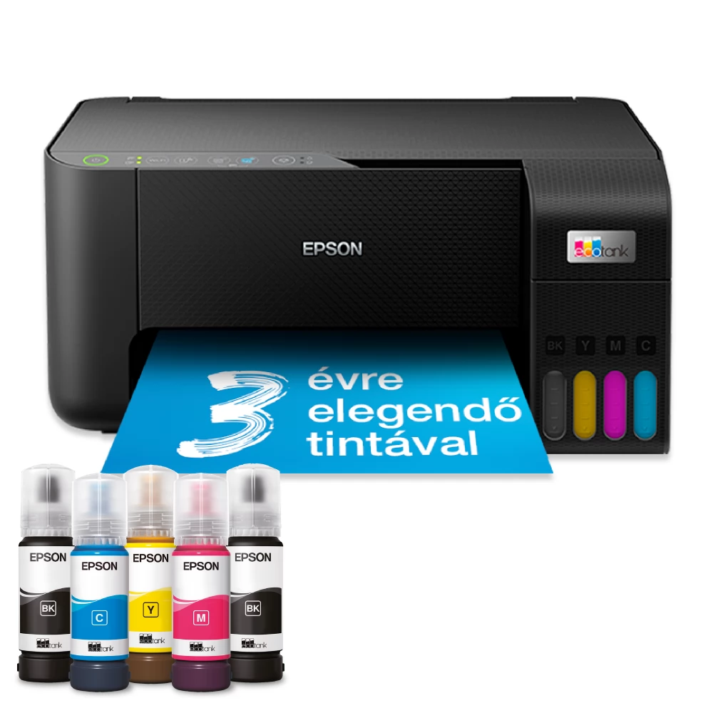EPSON EcoTank L3270 Színes MFP WiFi/USB 8100/6500 oldal tintával