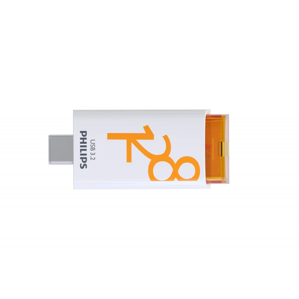 PHILIPS USB 128GB USB 3.2 Gen 1 Type C Bijela-Naranča