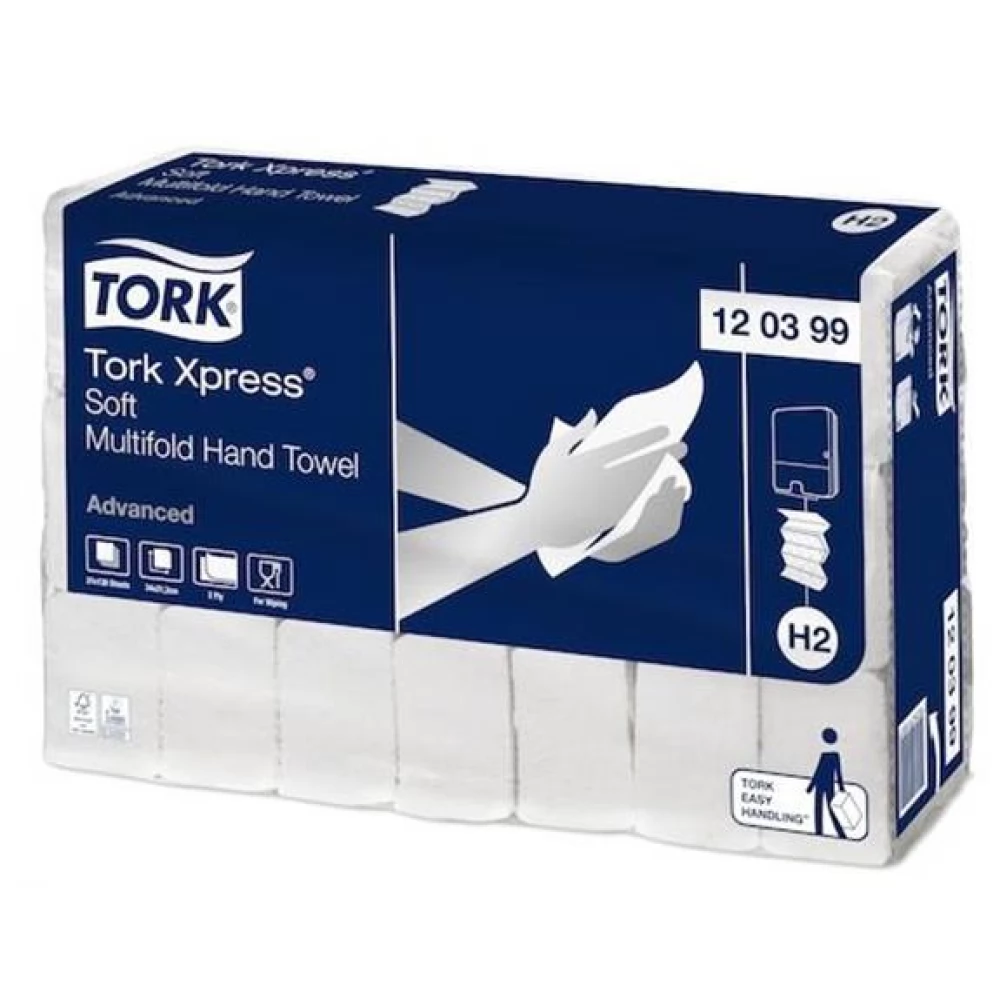 TORK Xpress Soft Multifold Kéztörlő Interfold 2 réteg 136 lap H2 rendszer Advanced fehér