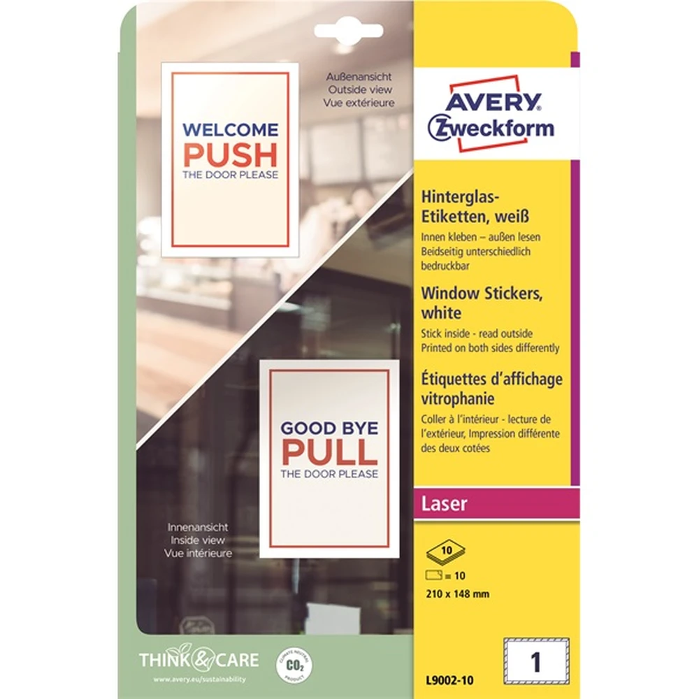 AVERY L9002-10 210x148mm kirakat sticker 10 lap