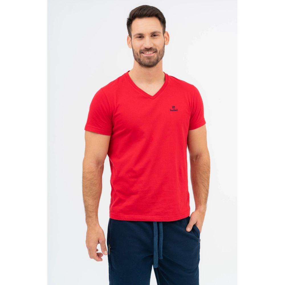 BUDMIL modern fit polo Man M red