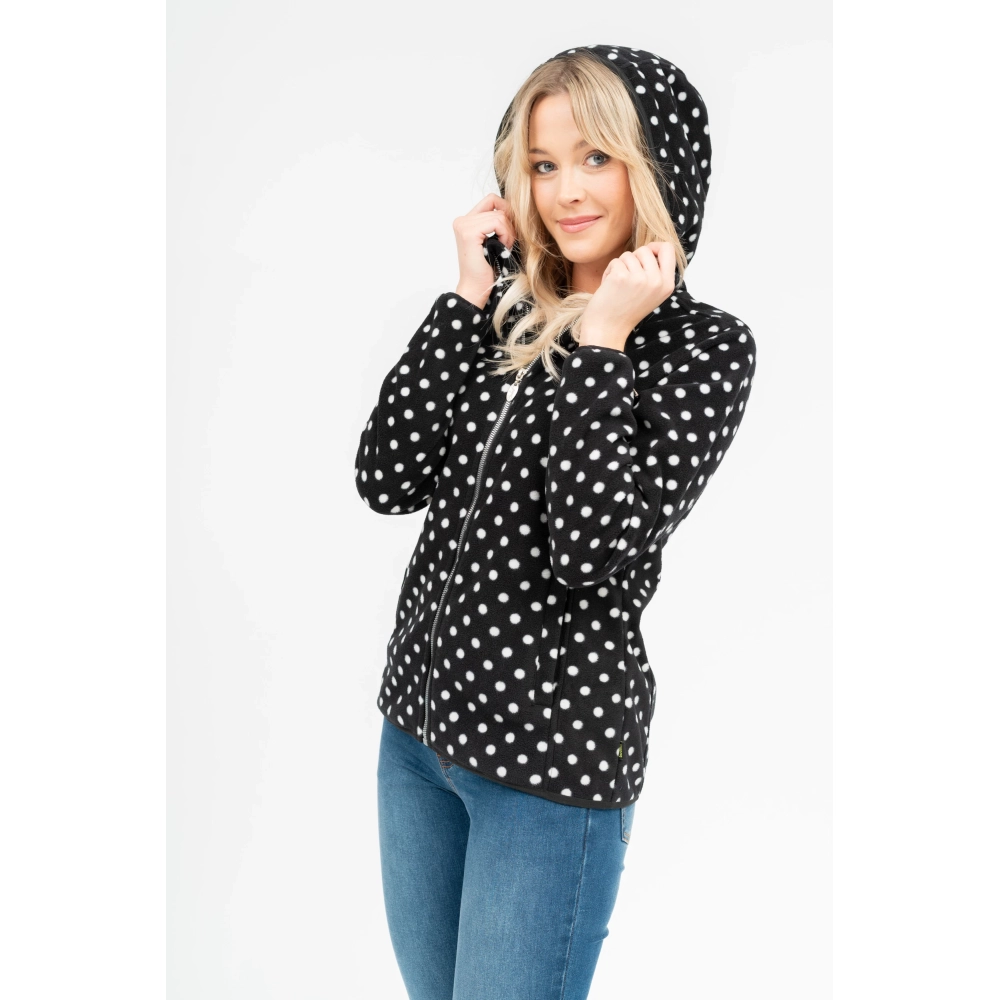 BUDMIL Fleece upper Female S black-white