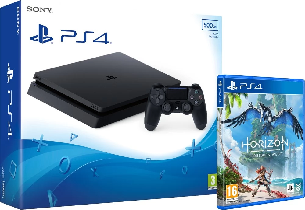 SONY Playstation 4 Slim 500GB + Horizon Forbidden West